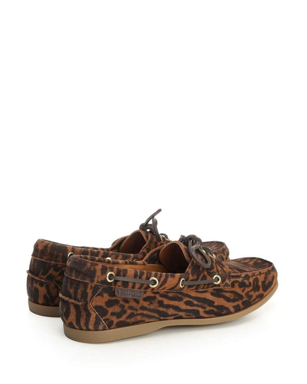 Tom Ford Brown Suede Boat Shoes for men