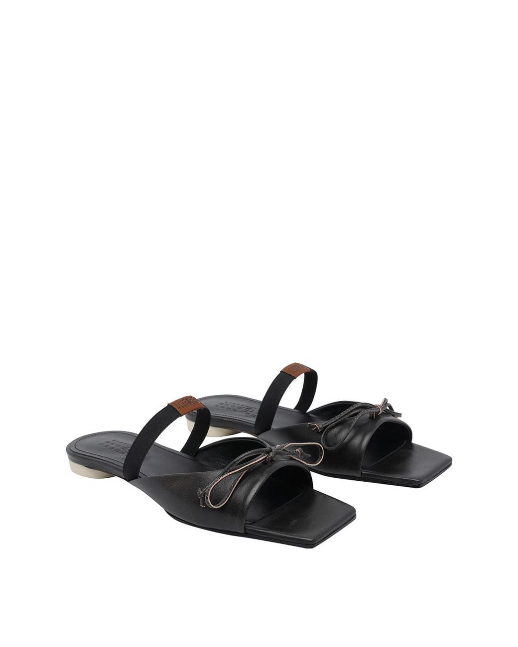 MM6 by Maison Margiela Black Slingback Sandals