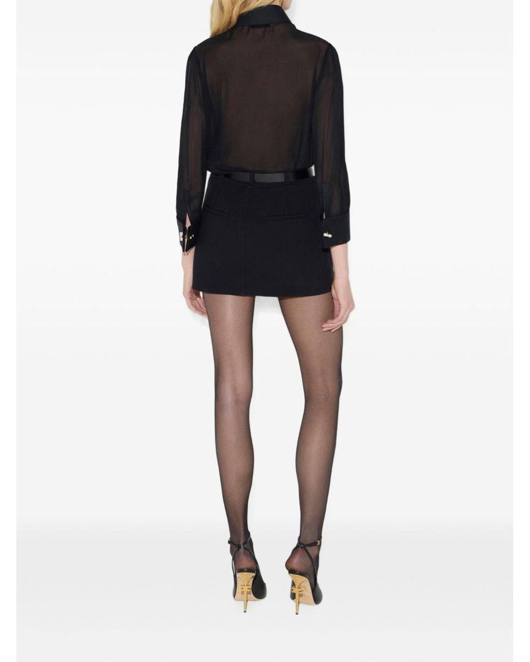 Elisabetta Franchi Black And Butter Two-Tone Shirt