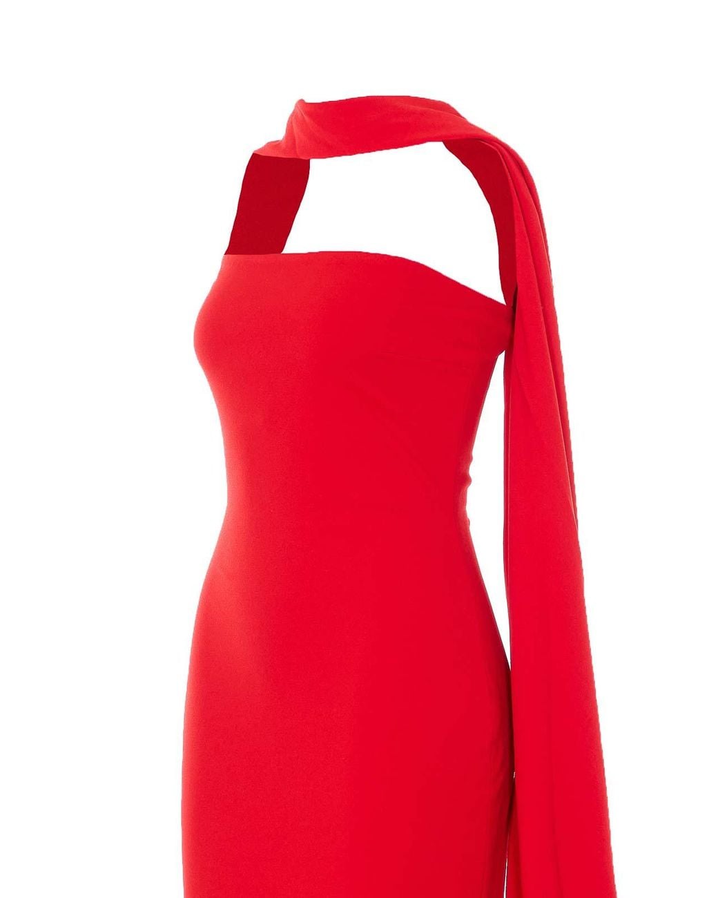 Solace London Red Martine Midaxi Dress
