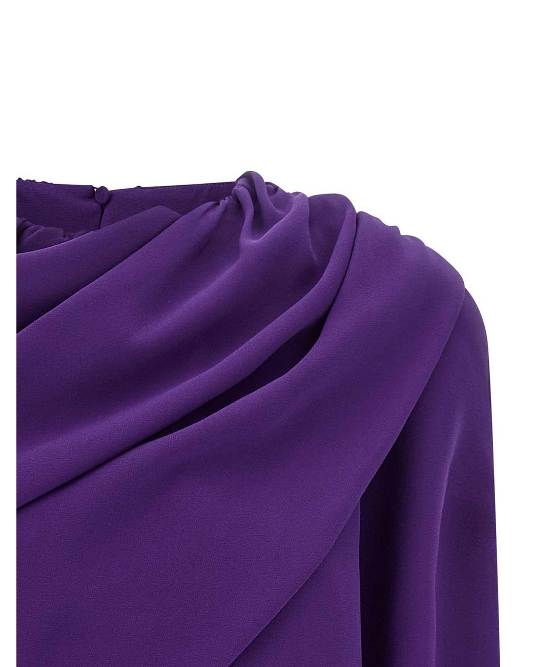Balenciaga Purple Cape Top