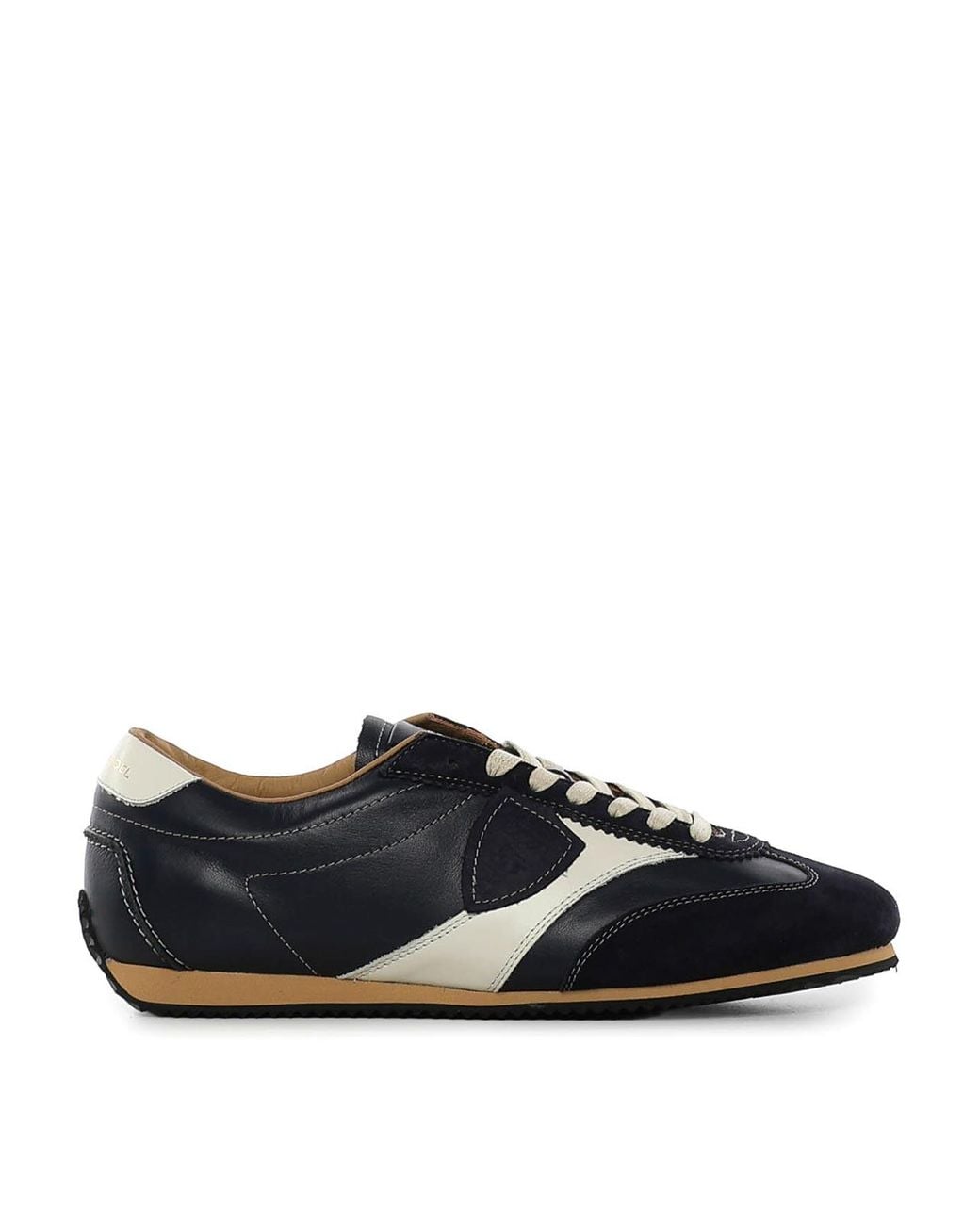 Philippe Model Black Planche Leather Sneakers for men