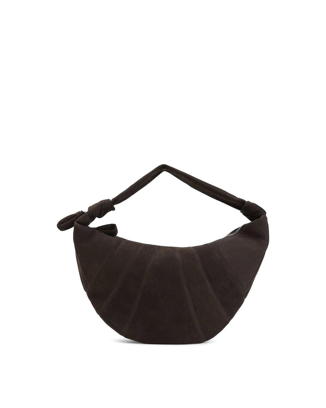 Lemaire Black Leather Fortune Croissant Bag