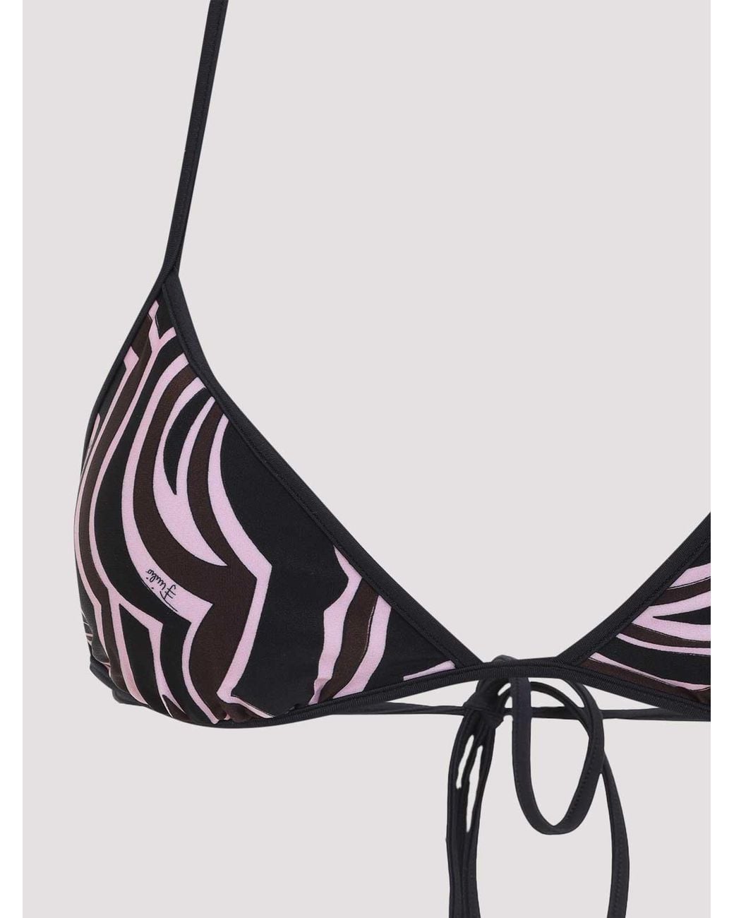 Emilio Pucci Brown Bra Bikini
