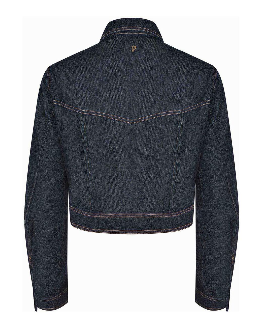 Dondup Blue Jacket Made Of Denim