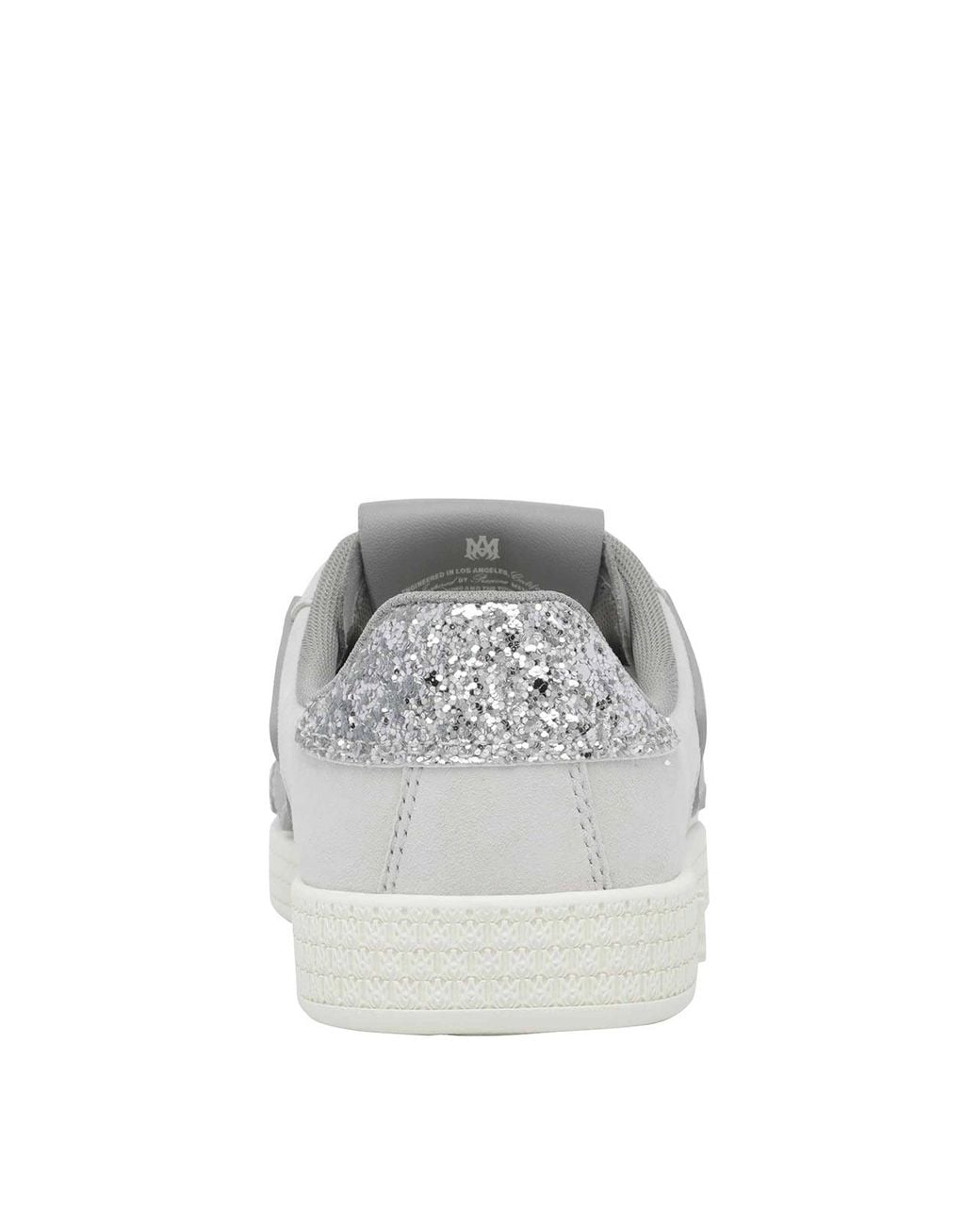 Amiri White Glitter Pacific Bones Sneakers