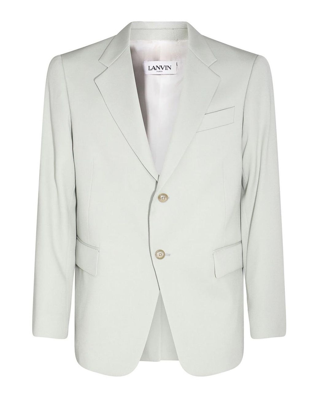 Lanvin White Sage Virgin Wool Blazer for men