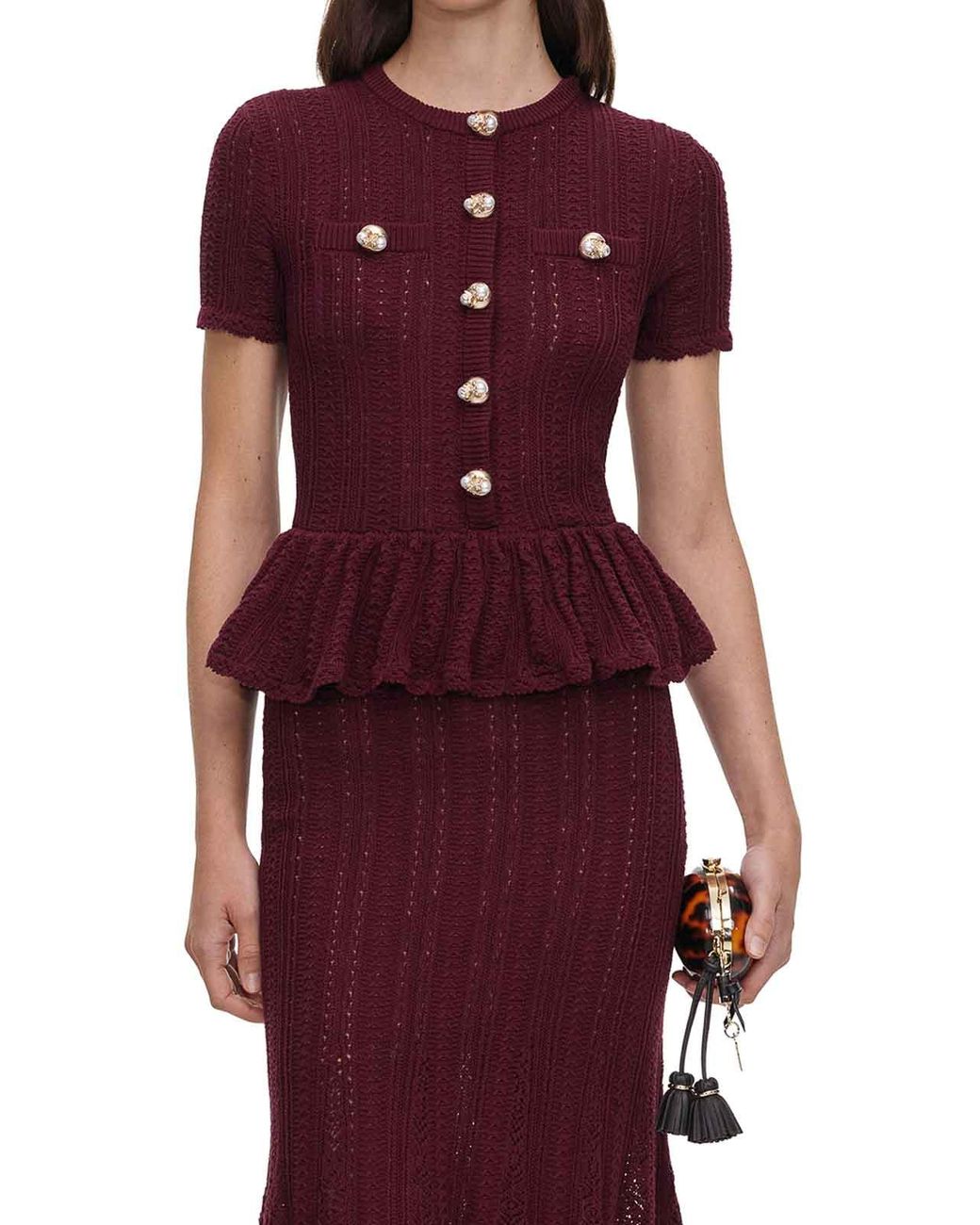 Self-Portrait Purple Long Dress