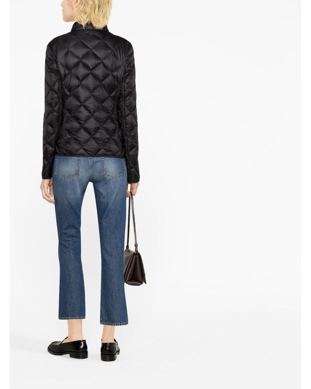 Fay Black Diamond-Quilt Jacket