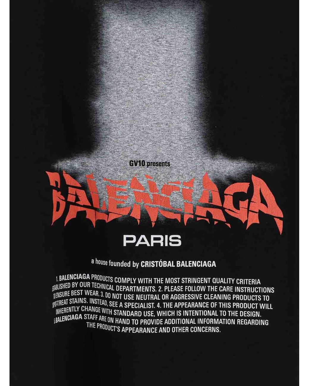 Balenciaga Black The Door T-Shirt for men