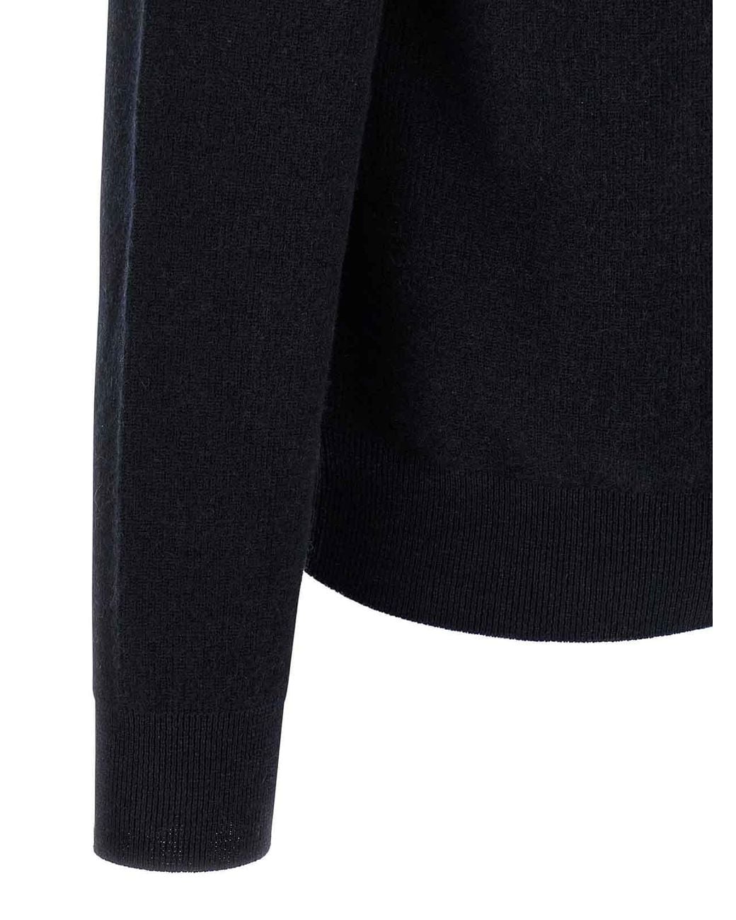 Brioni Blue Cashmere Cardigan for men