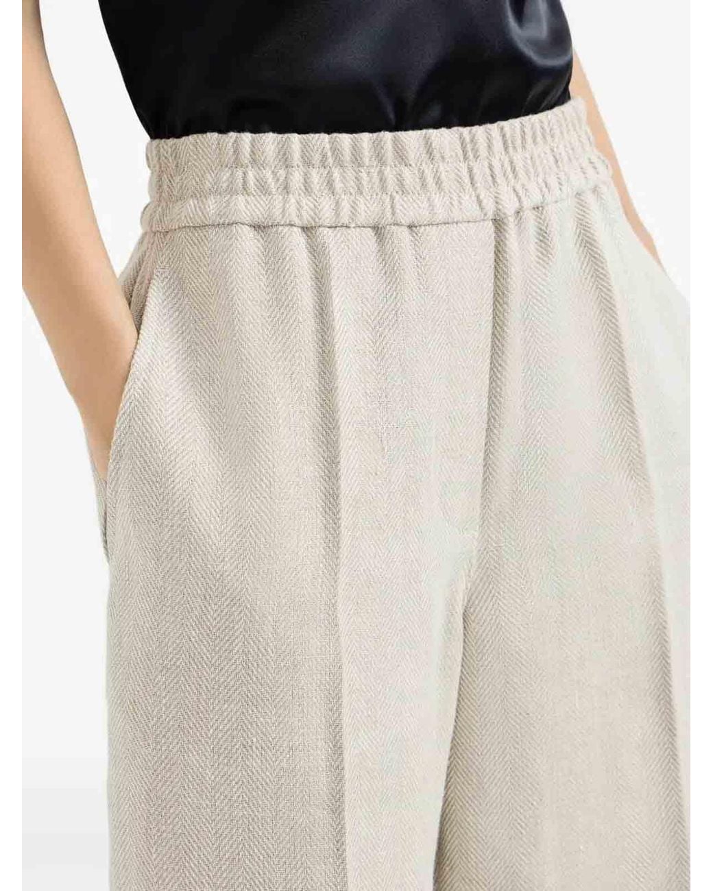 Brunello Cucinelli White Pants