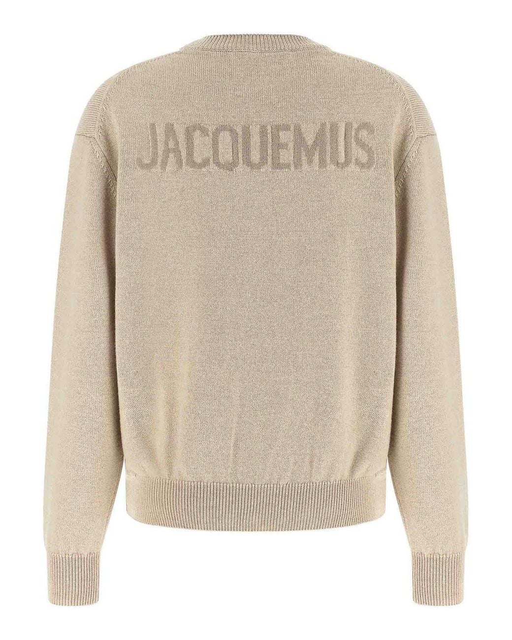 Jacquemus Natural La Maille Moulin Merino Wool Jumper