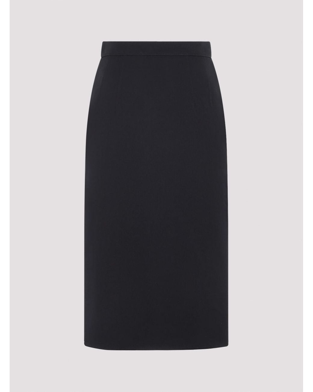 Bottega Veneta Blue Midi Skirt