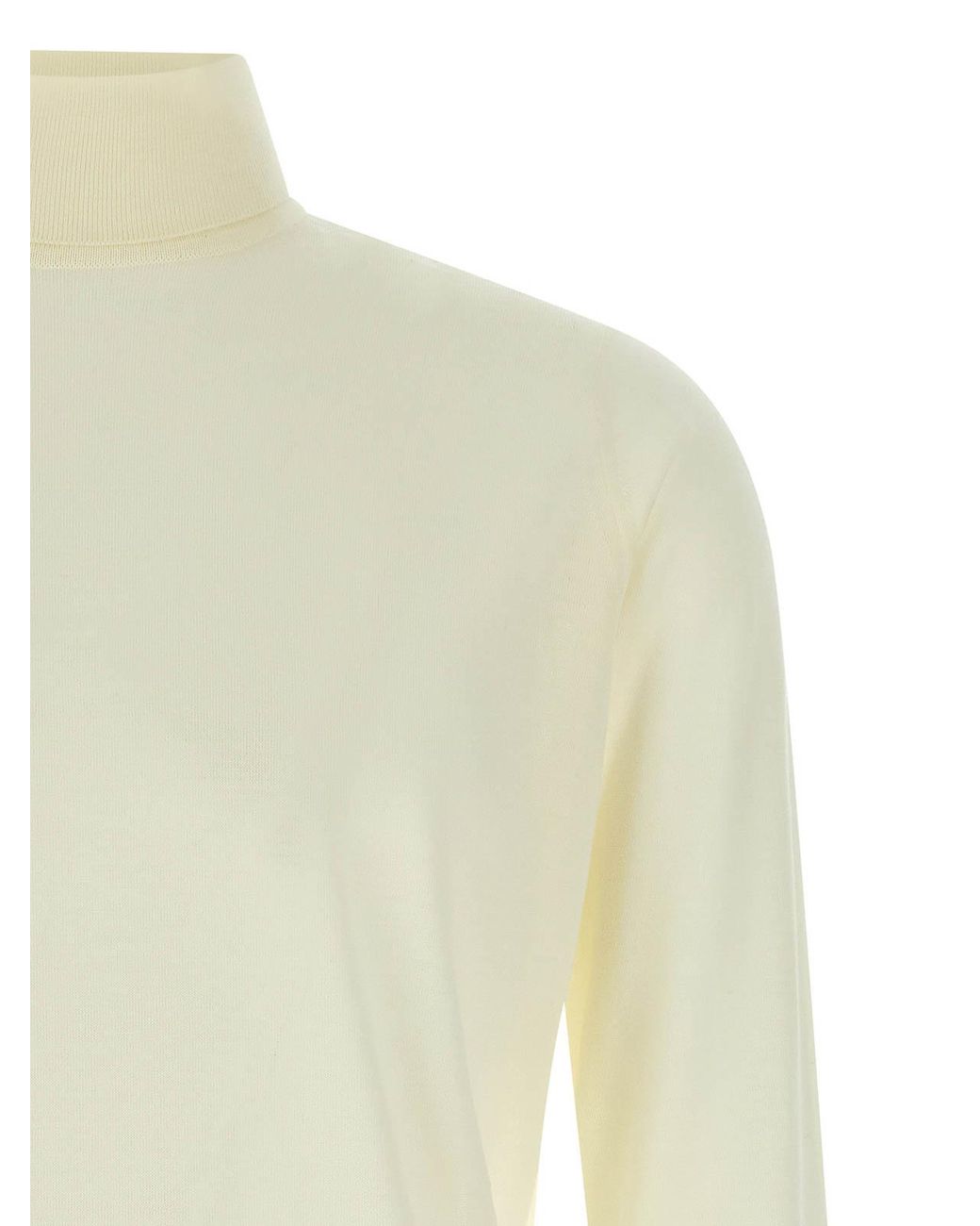 John Smedley White Richards Sweater for men