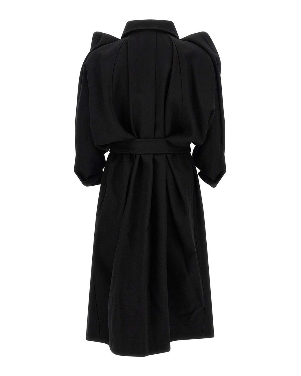Issey Miyake Black Calligraph Trench Coat