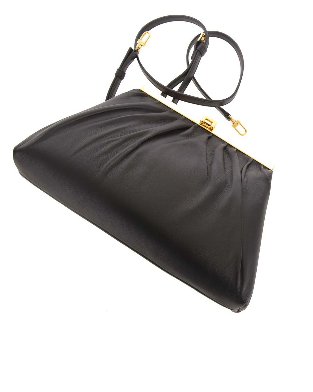 N°21 Black Puffy Jeanne Nappa