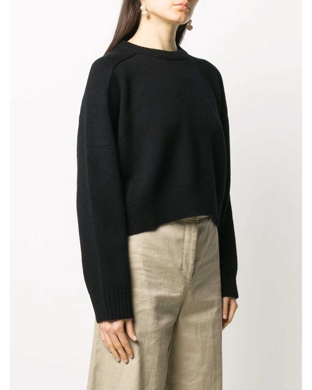 Loulou de Saison Black Round Neck