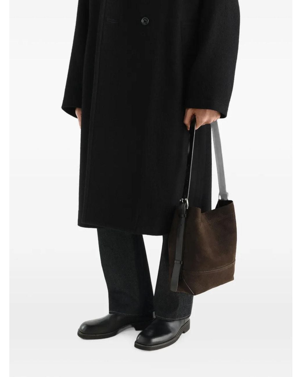 Lemaire White Bag Small Belted Tote