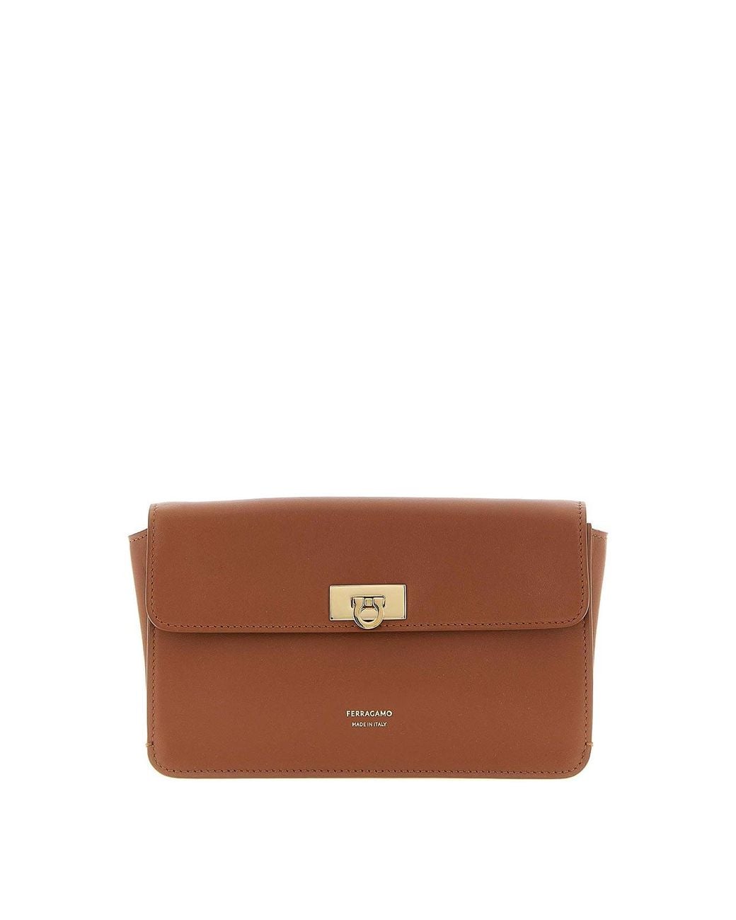 Ferragamo Brown Clutch