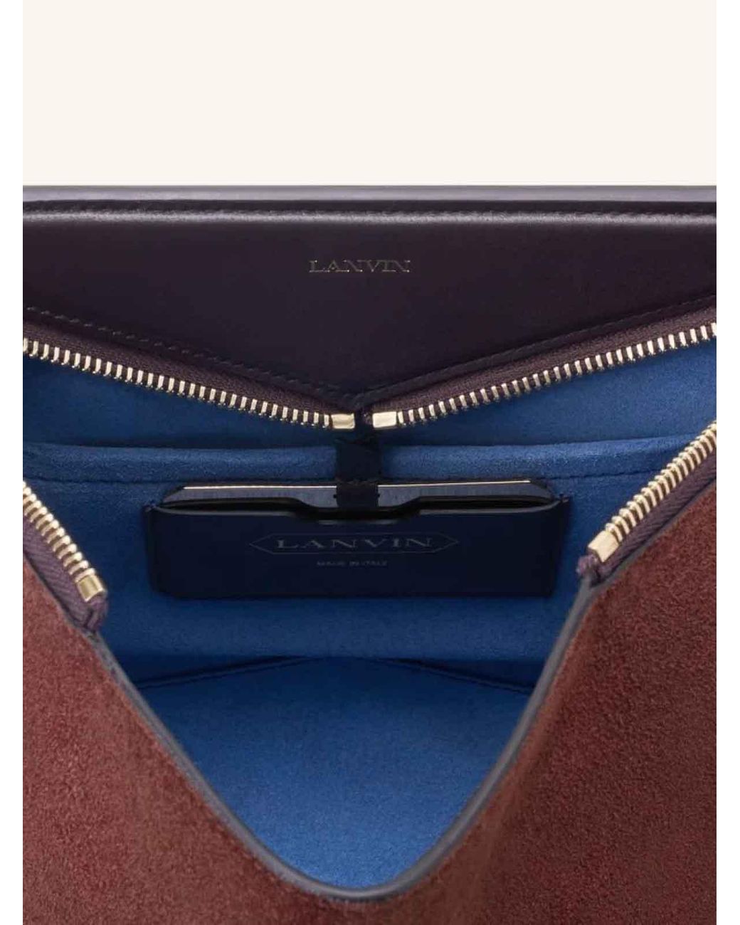 Lanvin Brown Shoulder Bag Handle