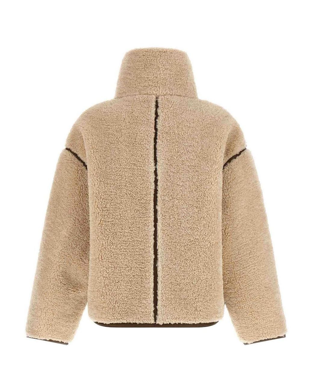 Pinko Natural Teddy Cropped Jacket