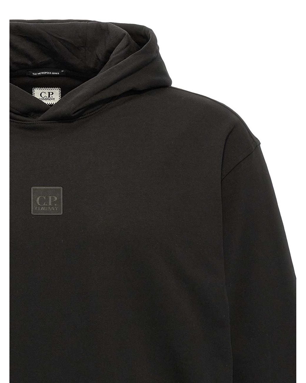 C P Company Black Hoodie for men