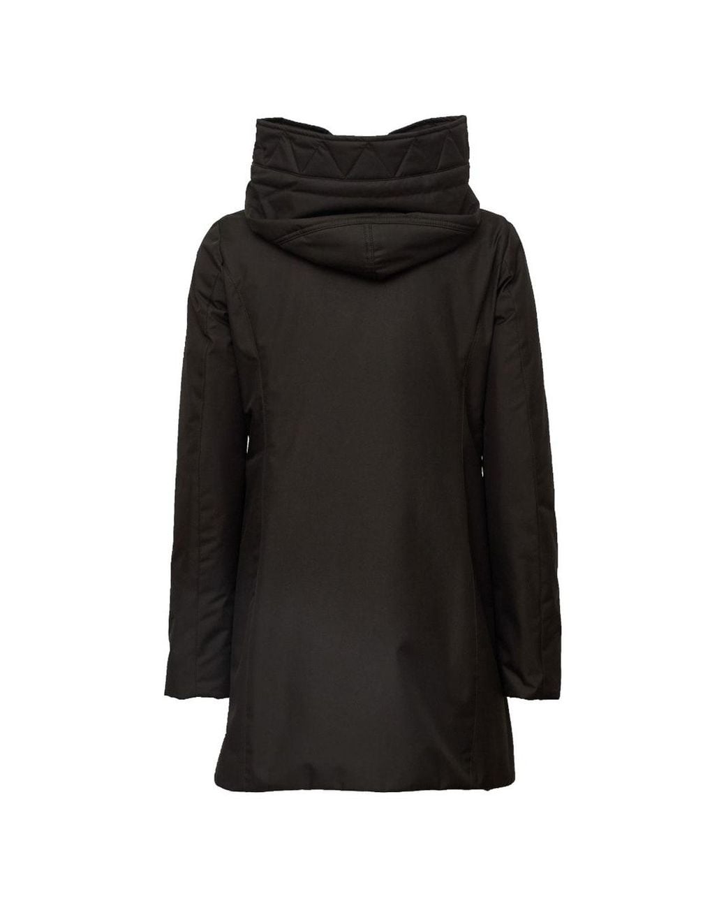 Fay Black Padded Midi Parka