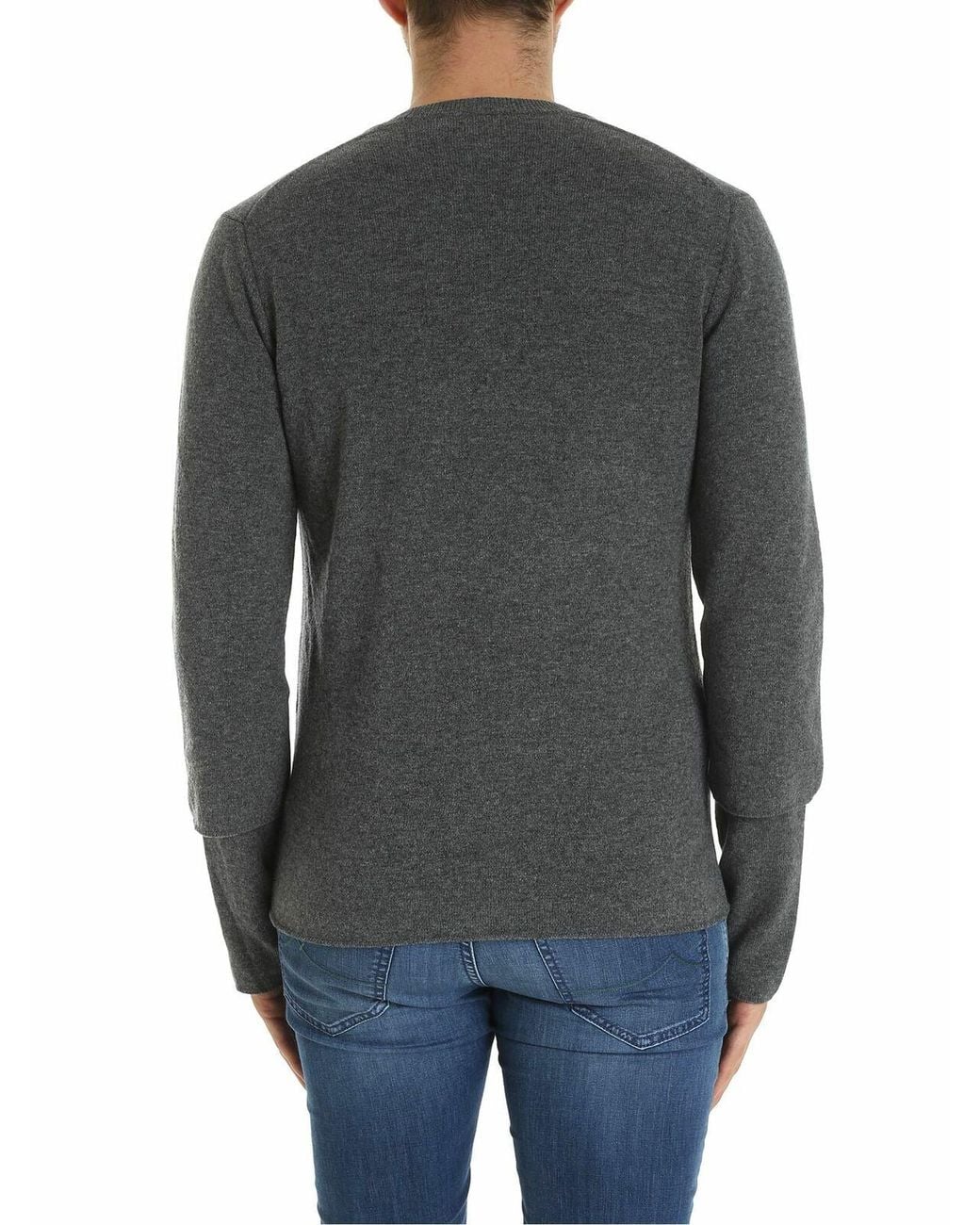 Comme des Garçons Gray Overlapping Sleeves Pullover for men