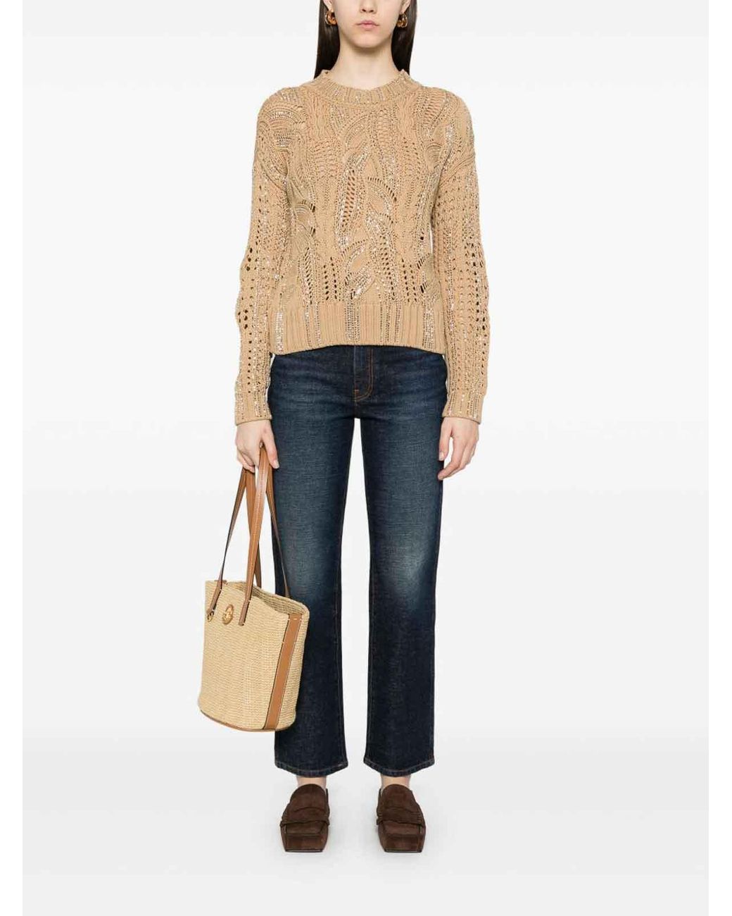 Ermanno Scervino Natural Crystal Sweater