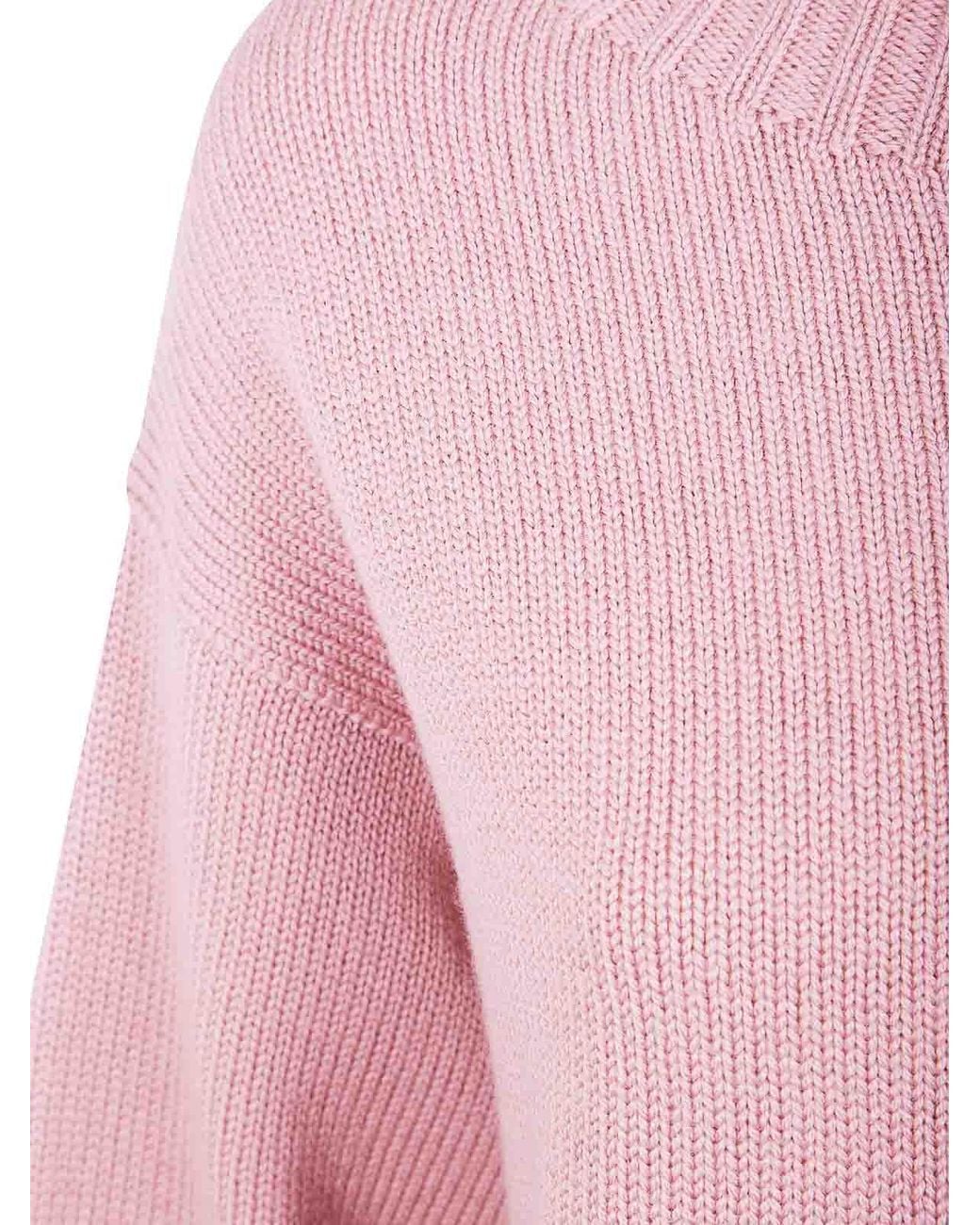 Drumohr Pink Long Sleeve Crew Neck Aweater
