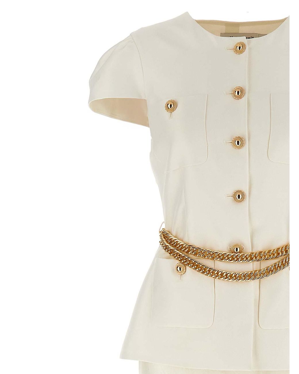 Self-Portrait Cream Taffeta Chain Belt Maxi Dress in White | Lyst UK Self-Portrait Cream Taffeta Chain Belt Maxi Dress in White | Lyst UK
