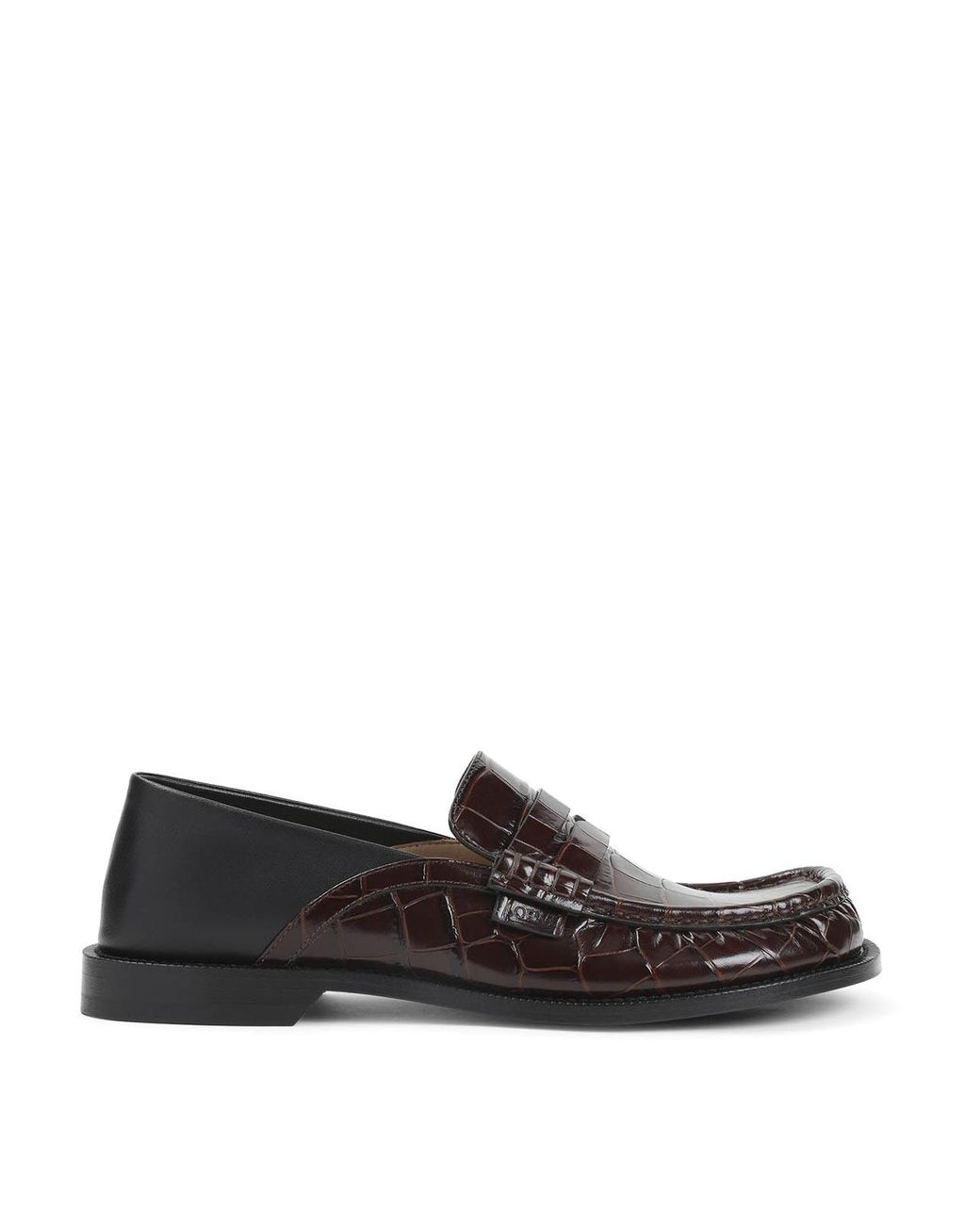 Loewe Black Campo Flap Back Loafers for men