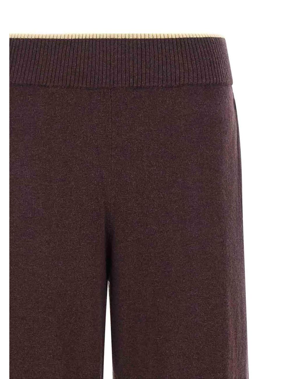 Mulberry Purple Mlange Knit Pants