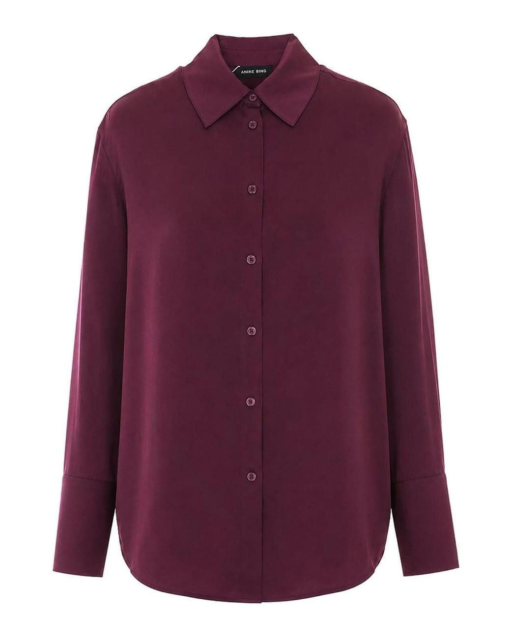 Anine Bing Purple Bridget Shirt