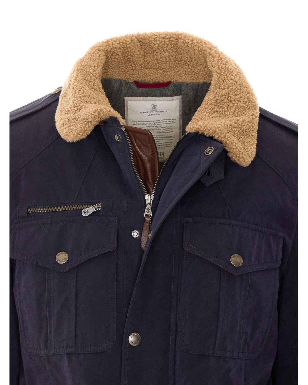 Brunello Cucinelli Blue Outerwear for men