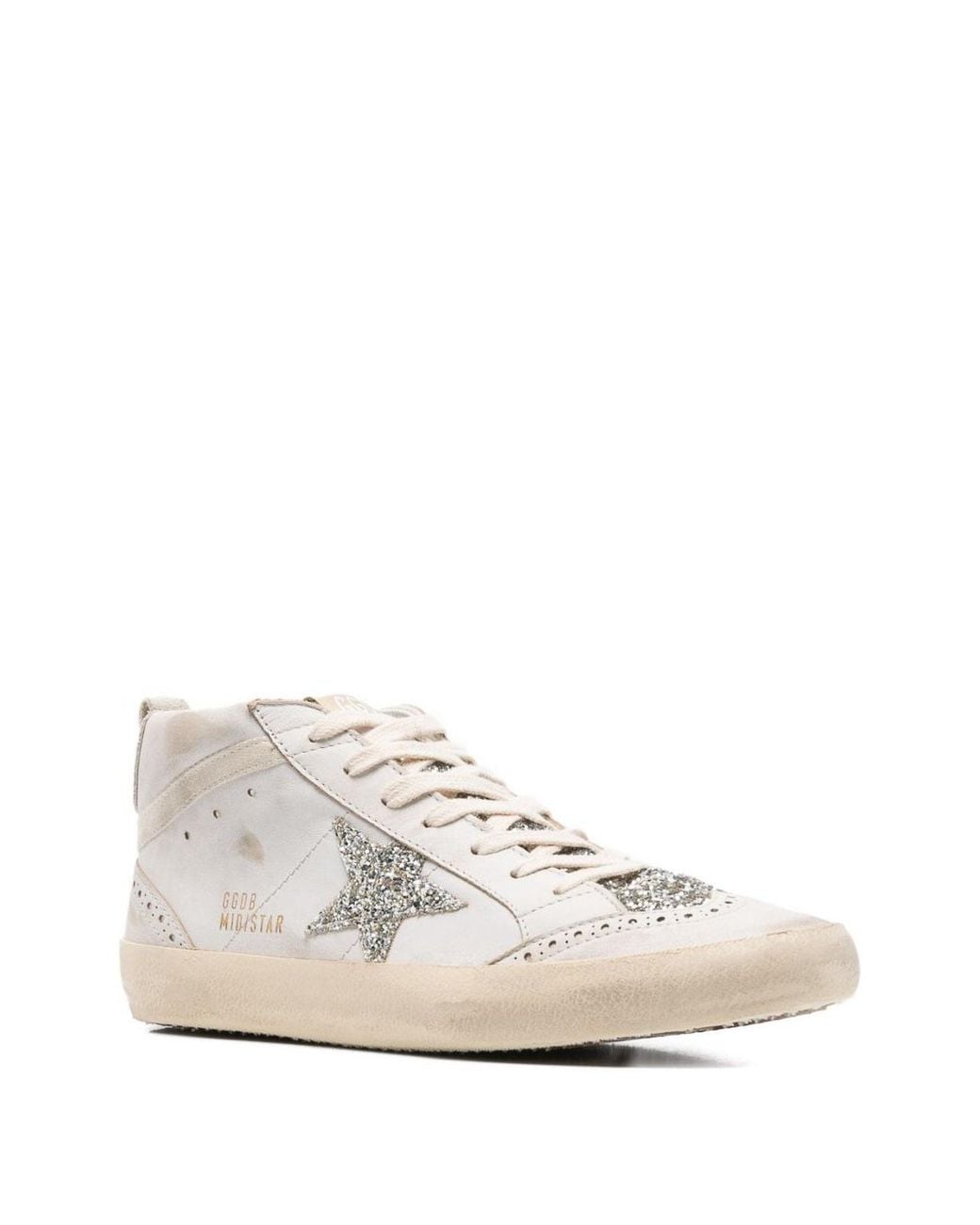 Golden Goose Deluxe Brand White Sneakers Mid-Star