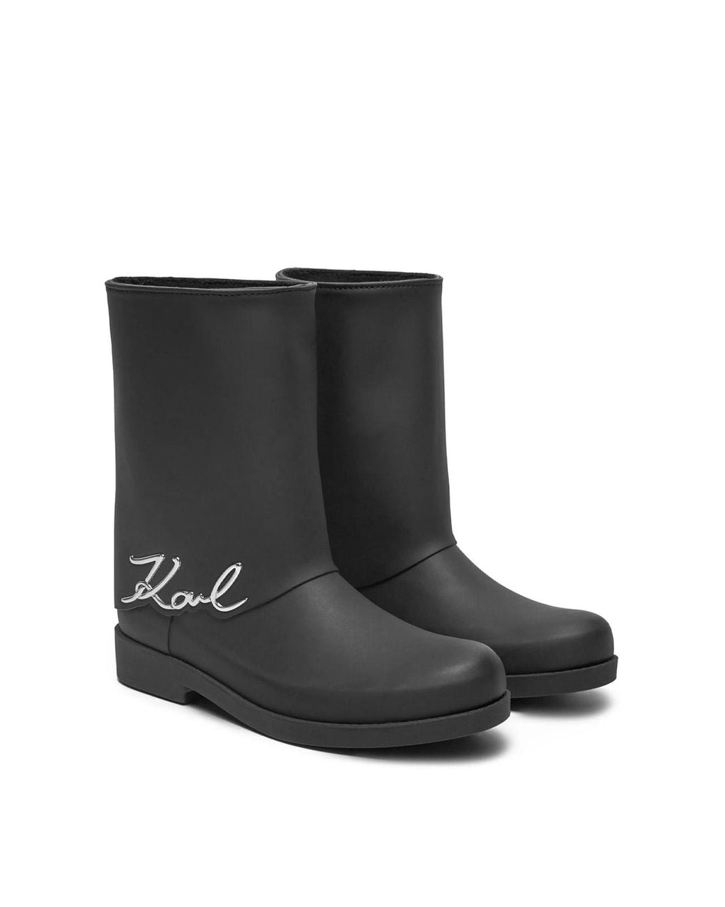 Karl Lagerfeld Black Kalosh Signature Gator