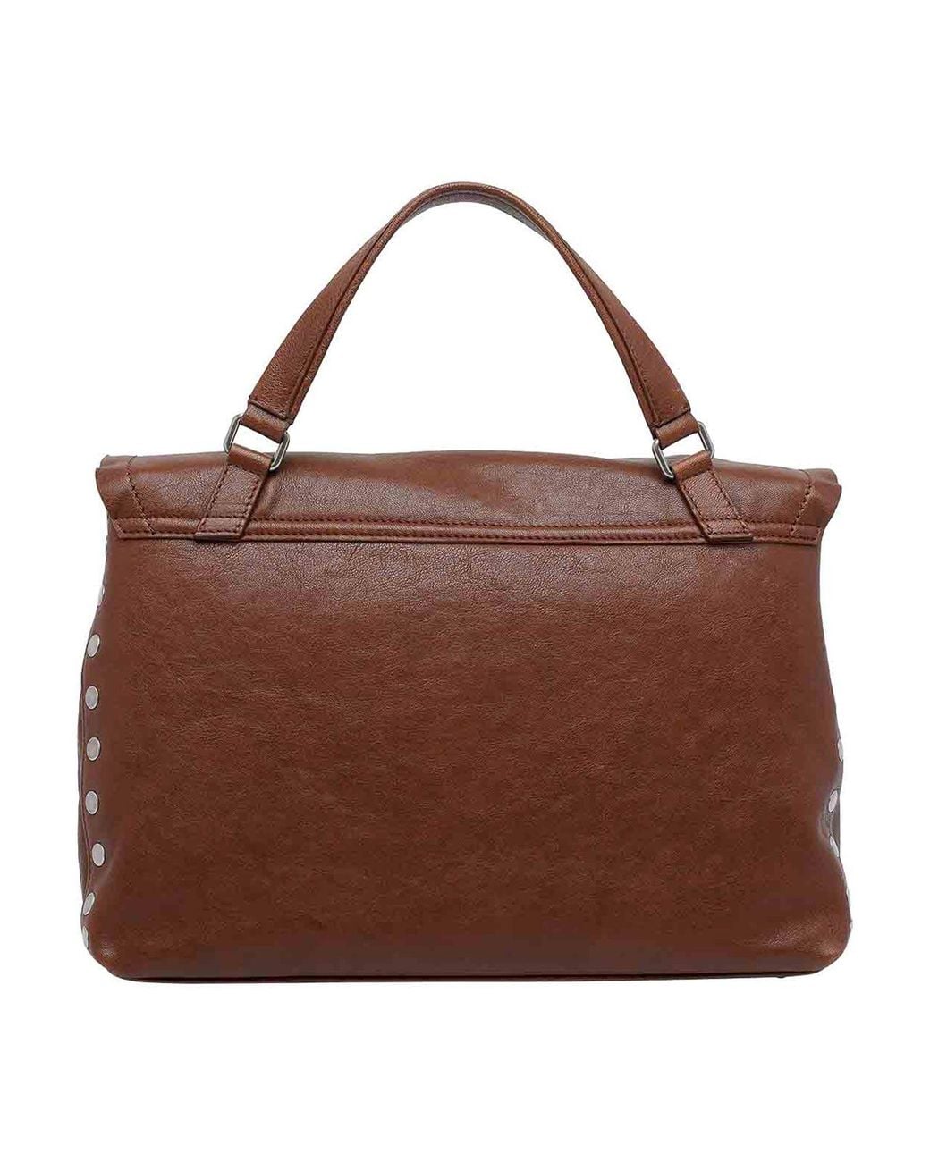 Zanellato Brown Medium Postina Tabacco Handbag