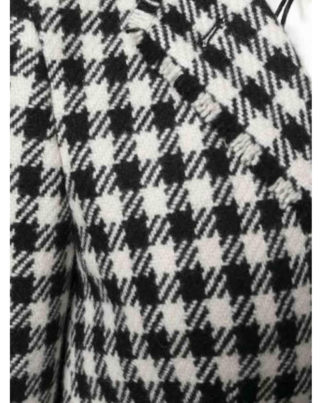 Thom Browne Black Plaid Cashmere Suit Jacket