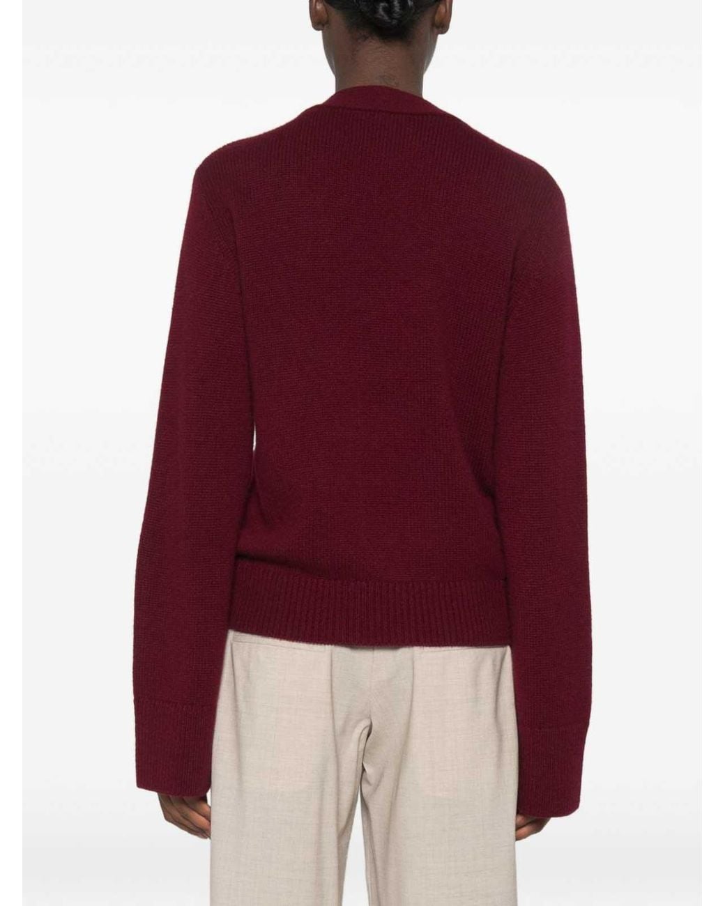 Lisa Yang Red Danni Cashmere Cardigan