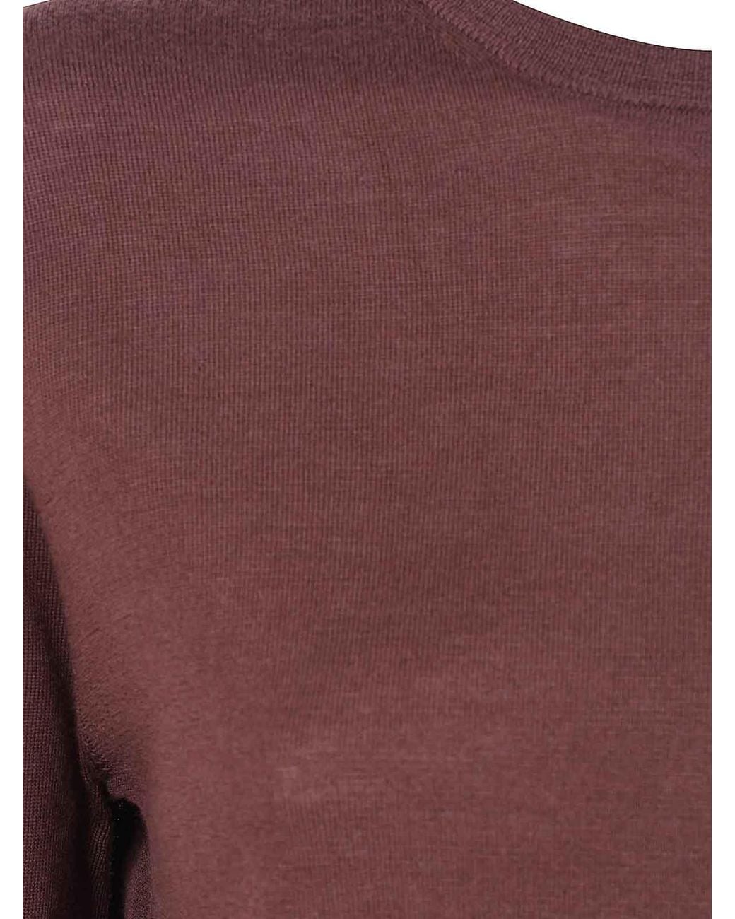 Aspesi Purple Round Neck Sweater