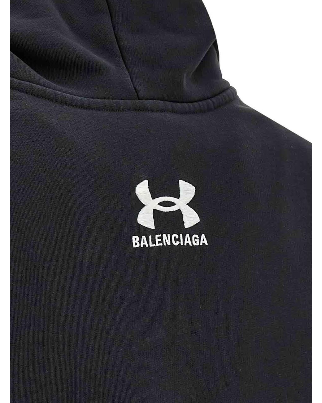 Balenciaga X Under Armour Archetype Hoodie in Black | Lyst UK