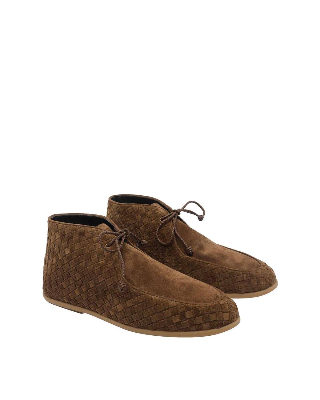 Bottega Veneta Brown Laced Up Shoes for men