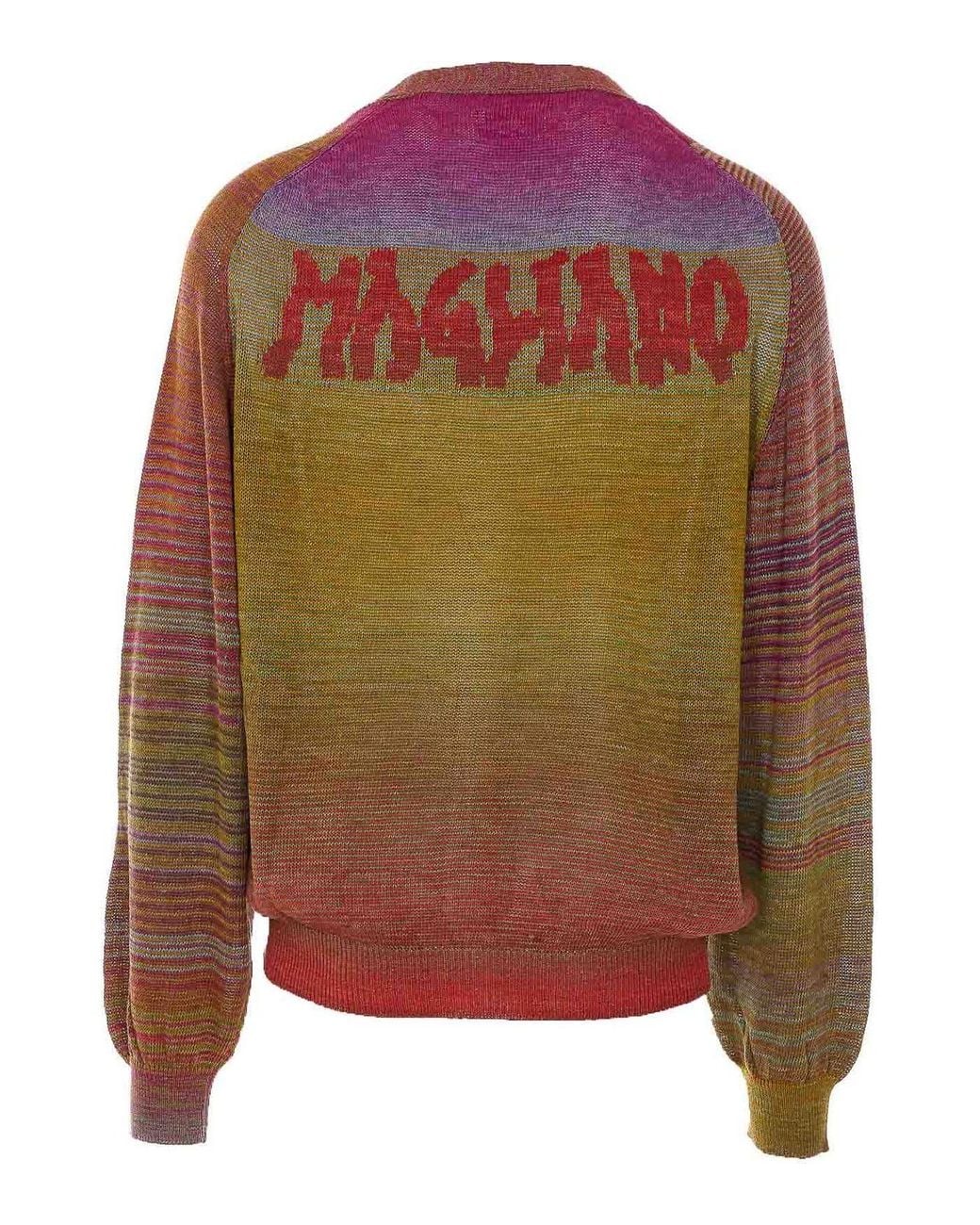 Magliano Brown Grandpa Cardigan for men