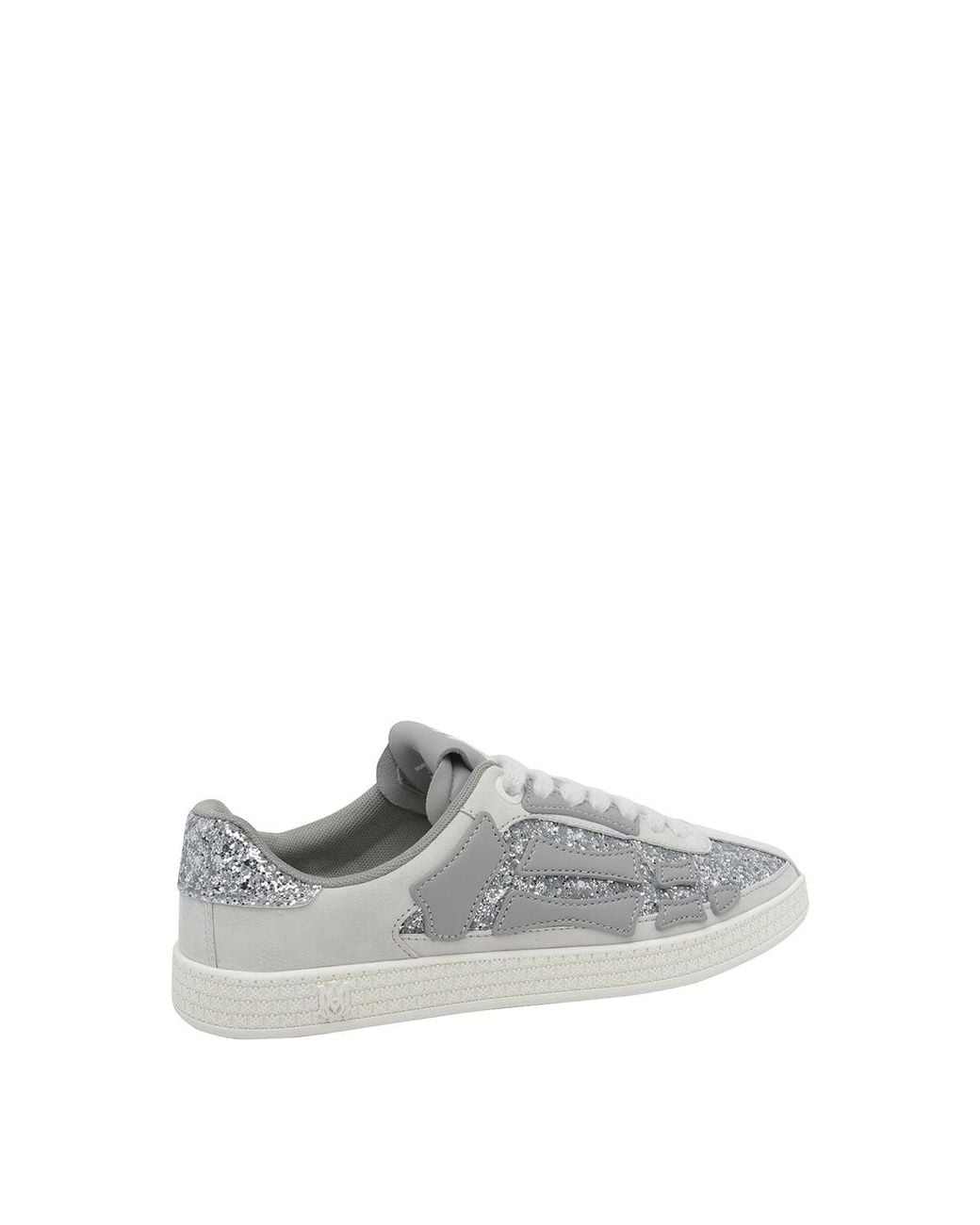Amiri White Glitter Pacific Bones Sneakers