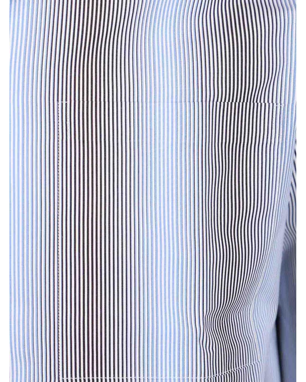Dries Van Noten Gray Carltone Shirt for men