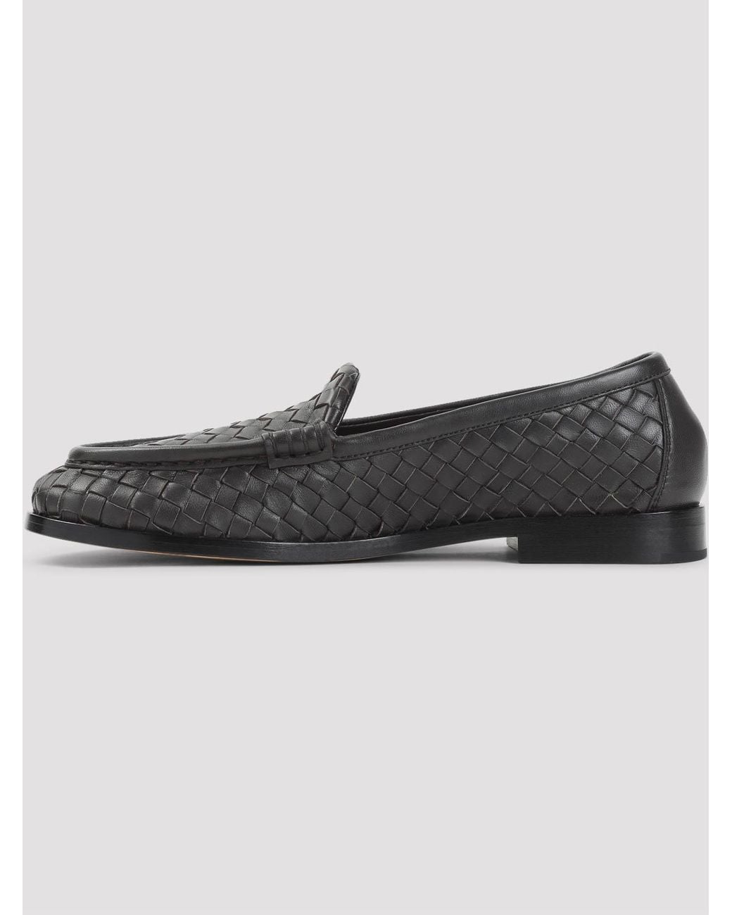 Bottega Veneta Black Silenzio Supple Intrecciato Loafer