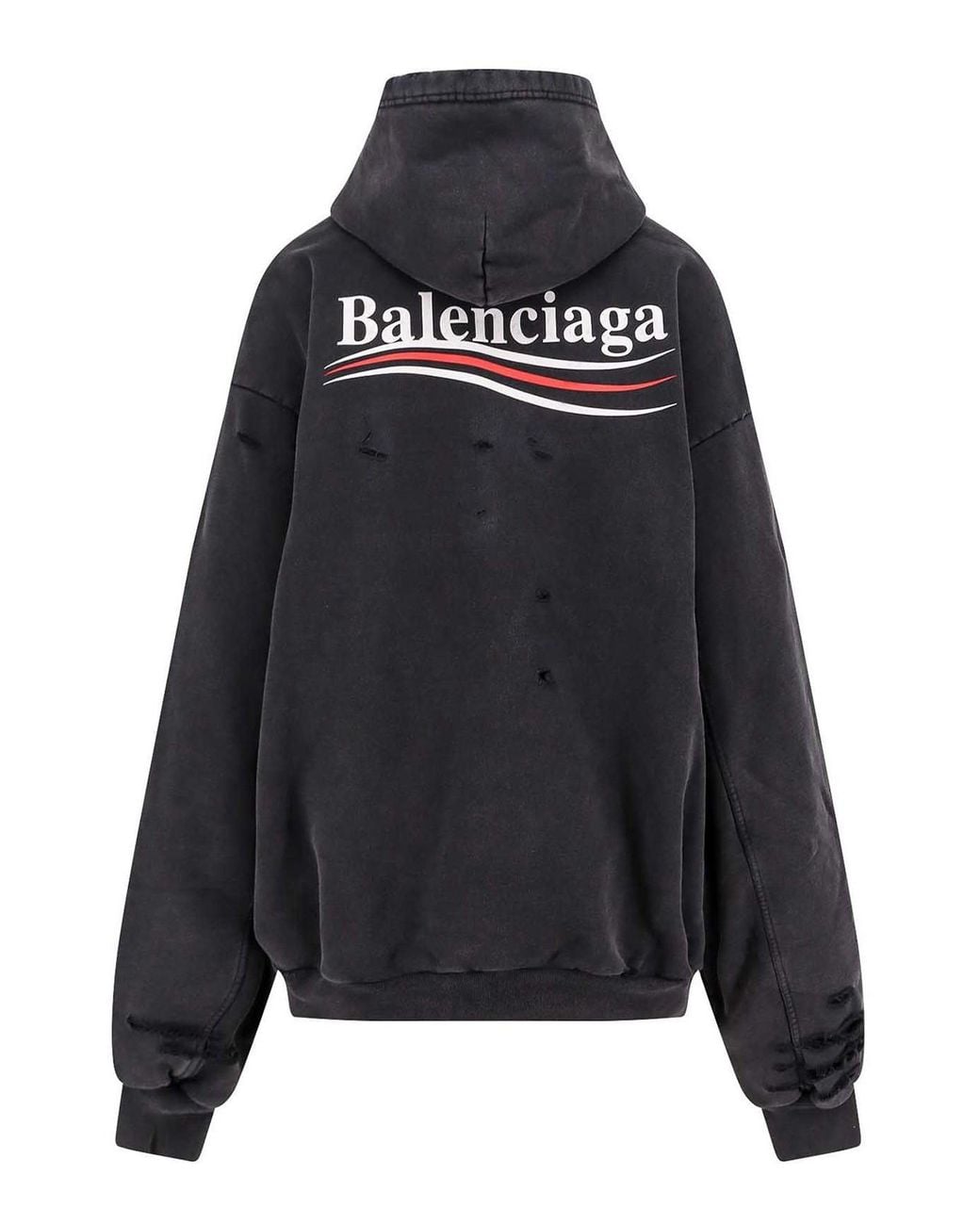 Balenciaga Black U-Boot-Pullover