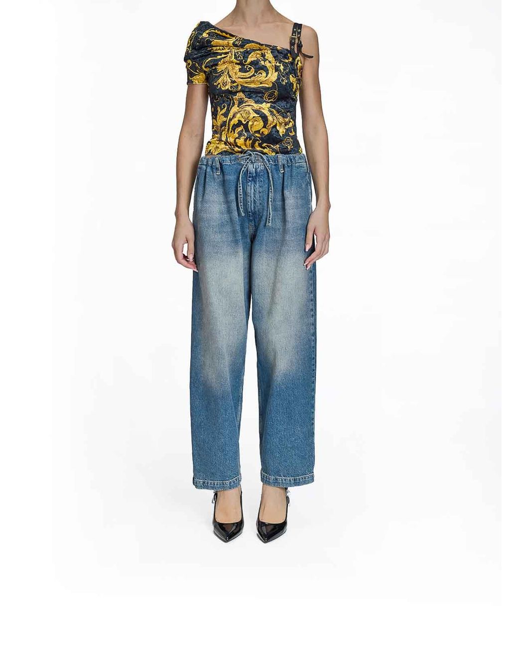 Jean Bootcut Moschino en coloris Blue